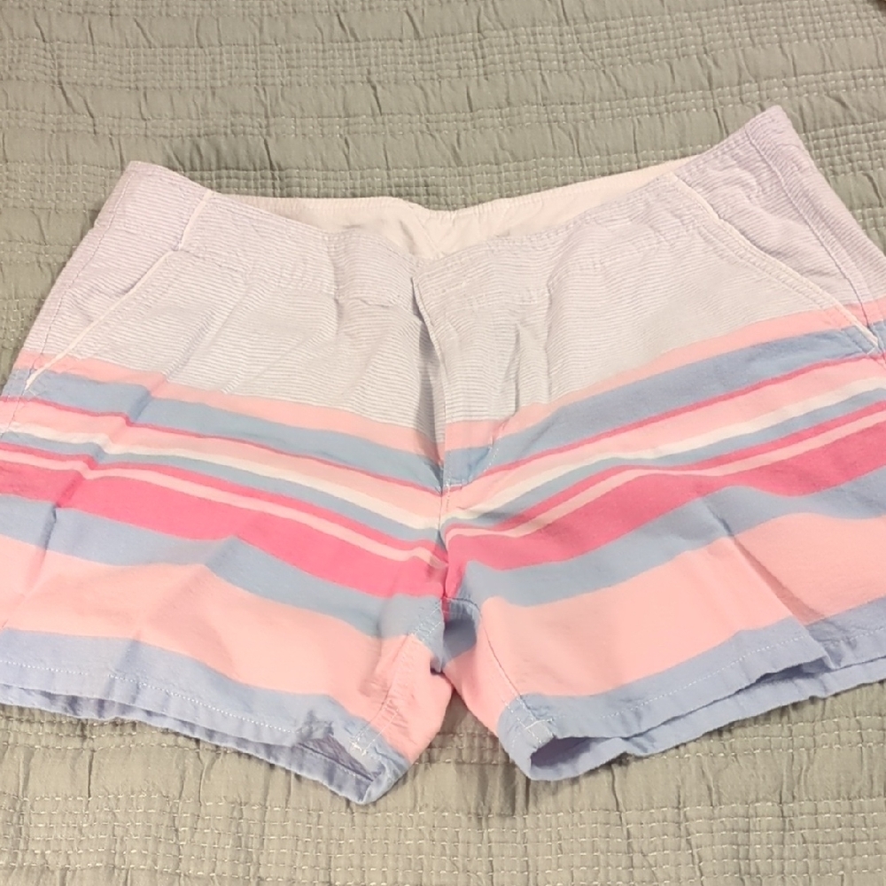 Columbia Pink and Blue Bermuda Shorts Lightweight Casual